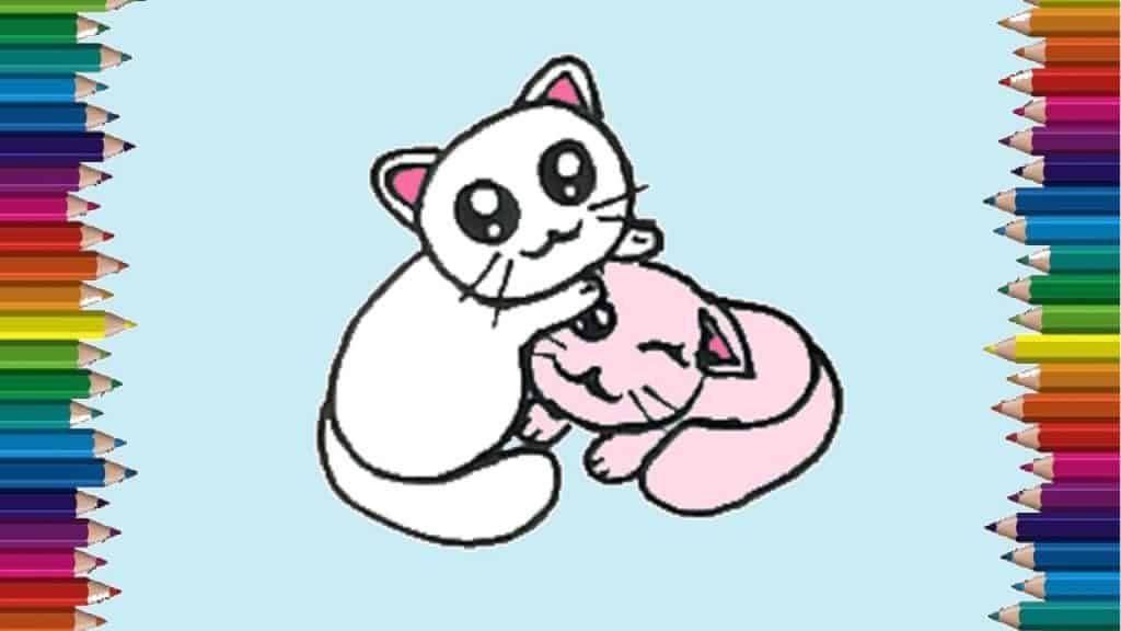 How to draw cute Kittens easy