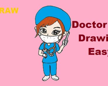 How to draw a doctor girl cute and easy