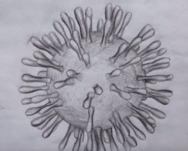 How to Draw virus Corona step by step
