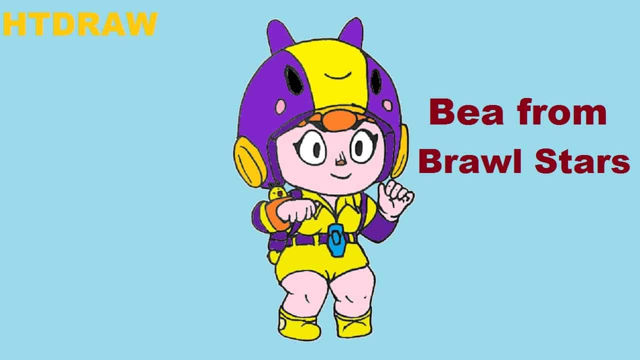 How To Draw Bea From Brawl Stars Step By Step - brawl stars draw cartooms