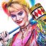 How to draw Birds of Prey | Harley Quinn
