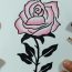 How to draw a rose step by step
