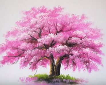 How to paint a tree step by step