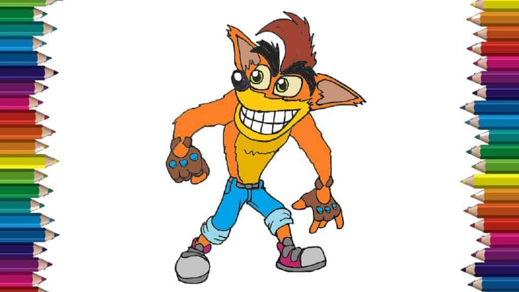 How To Draw Crash Bandicoot step by step