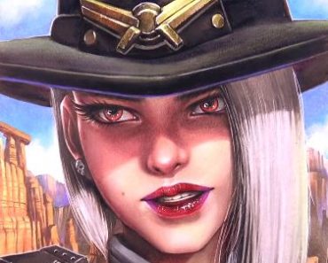 How to draw Ashe from the game Overwatch