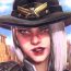 How to draw Ashe from the game Overwatch