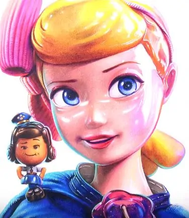 How to draw Bo Peep and Giggle McDimples from Toy Story