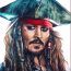 How to draw Jack Sparrow from ‘Pirates of the Caribbean: Dead Men Tell No Tales’