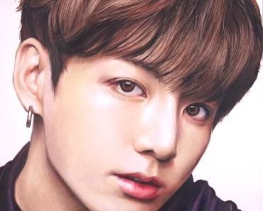 How to draw Jungkook from K-pop group BTS