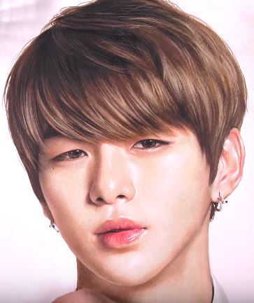 How to draw Kang Daniel from the K-pop boy Wanna One