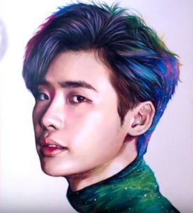 How to draw Lee Jong-suk by pencil