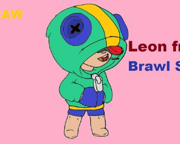 How to draw Leon from Brawl Stars step by step