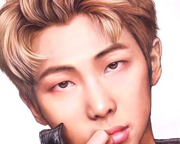 How to draw RM (Rap Monster) from K-pop group ‘BTS’