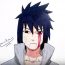 How to draw Sasuke from Naruto Shippuden