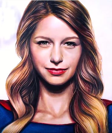 How To Draw Supergirl Melissa Benoist From The Cw Tv Series Supergirl