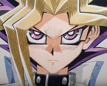 How to draw Yami Yugi from Yu-Gi-Oh step by step