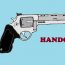 How to draw a HANDGUN step by step
