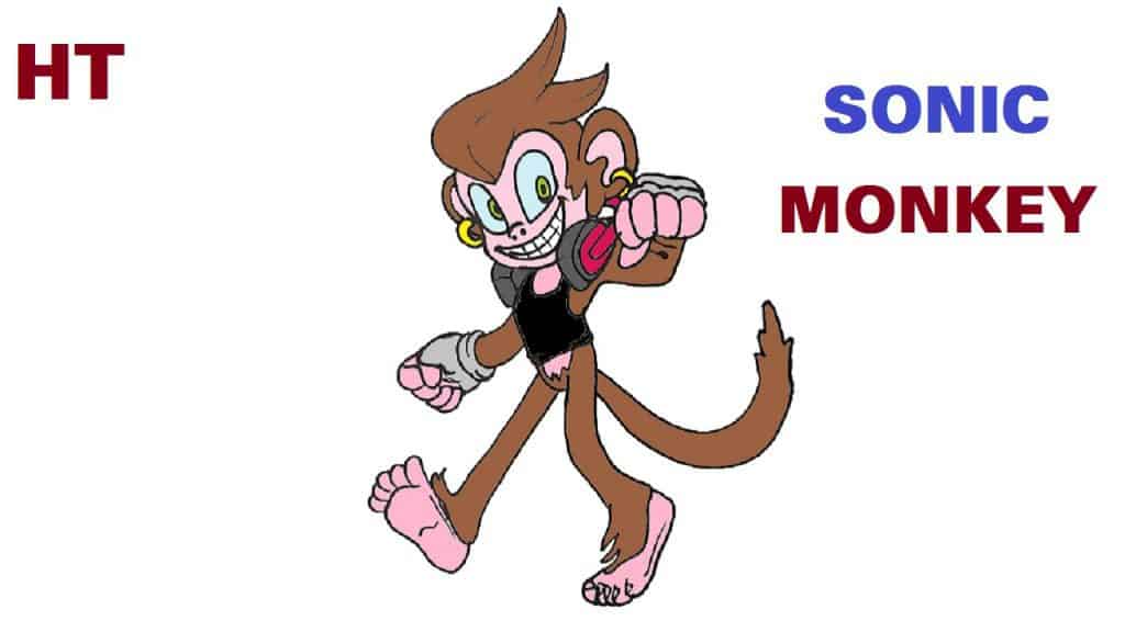 How to draw Sonic monkey