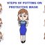 Steps of putting on protective mask – And easy drawing