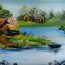 Village Scenery in Beautiful Landscape painting