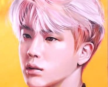 How to draw BTS : Jin by pencil