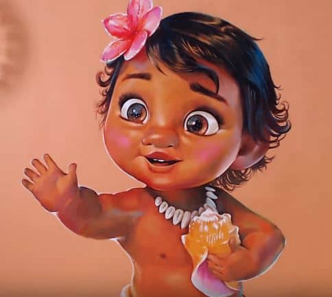 How To Draw Baby Moana From Disney S Moana Step By Step