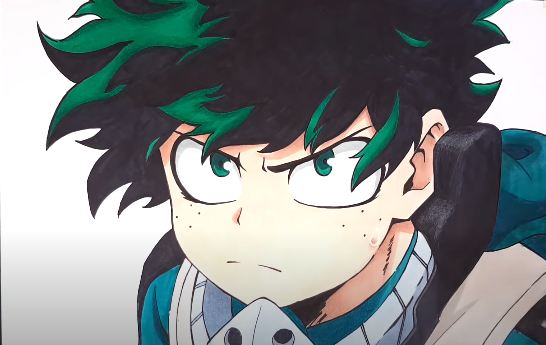 How To Draw Izuku Midoriya From Boku No Hero Academia