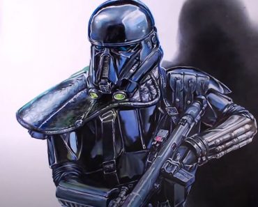 How to draw Death Trooper from Rogue One: A Star Wars Story