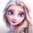 How to draw Elsa from Disney movie Frozen 2