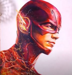 How to draw Flash(Barry Allen) from the TV series The Flash