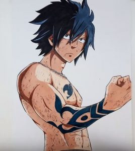 How to draw Gray Fullbuster from Fairy Tail