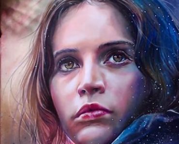 How to draw Jyn Ers from the movie Rogue One: A Star Wars Story