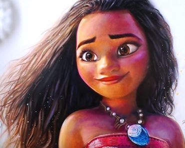 How to draw Moana step by step