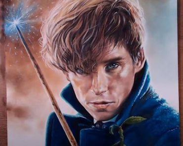 How to draw Newt Scamander from Fantastic Beasts and Where to Find Them