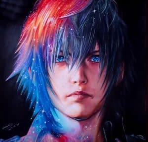 How to draw Noctis Lucis Caelum from the Final Fantasy 15