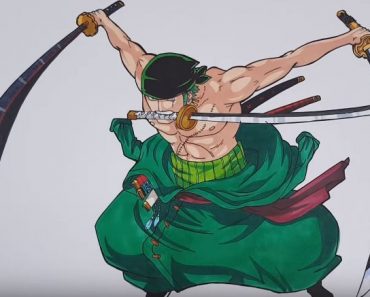 How to draw Roronoa Zoro From One Piece