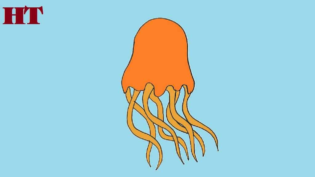 How to draw a jellyfish