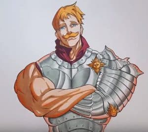 How to drawing Escanor from the seven deadly sins