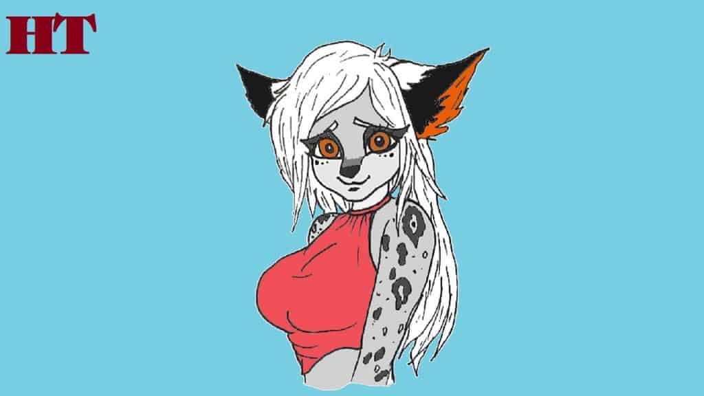 cute female furry drawing