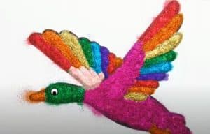 Glitter Rainbow Mallard Coloring Pages - How to draw a Mallard