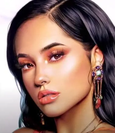 How to draw Becky G by pencil