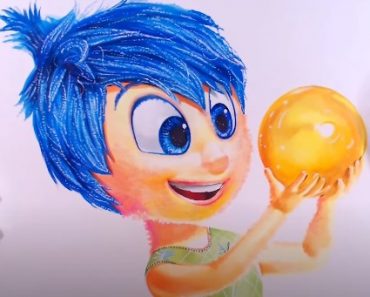 How to draw Joy from the movie Inside Out