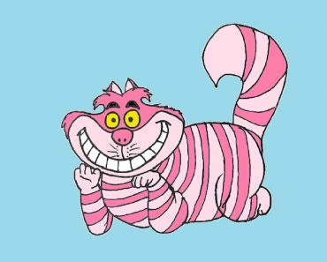 How to draw a cheshire cat step by step
