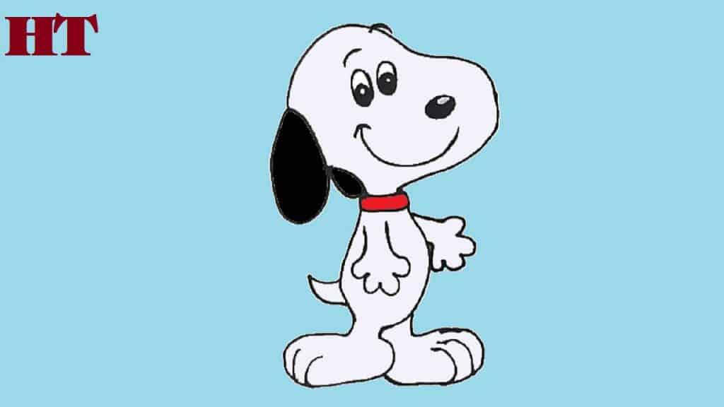 How to draw snoopy