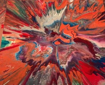 Acrylic Pour Painting! Crazy color scheme and ending ! Fluid Art