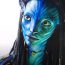 How to Draw Neytiri from AVATAR step by step