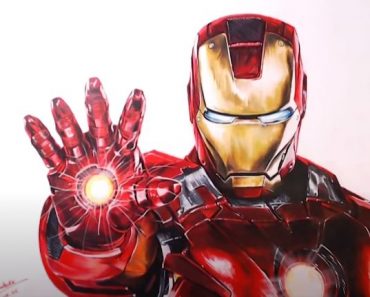 How to draw Iron Man realistic step by step