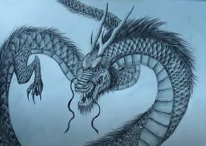 How to draw a chinese dragon