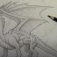 How to draw a dragon by pencil step by step