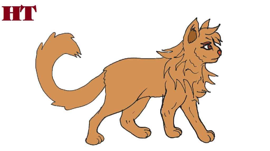 How to draw warrior cat